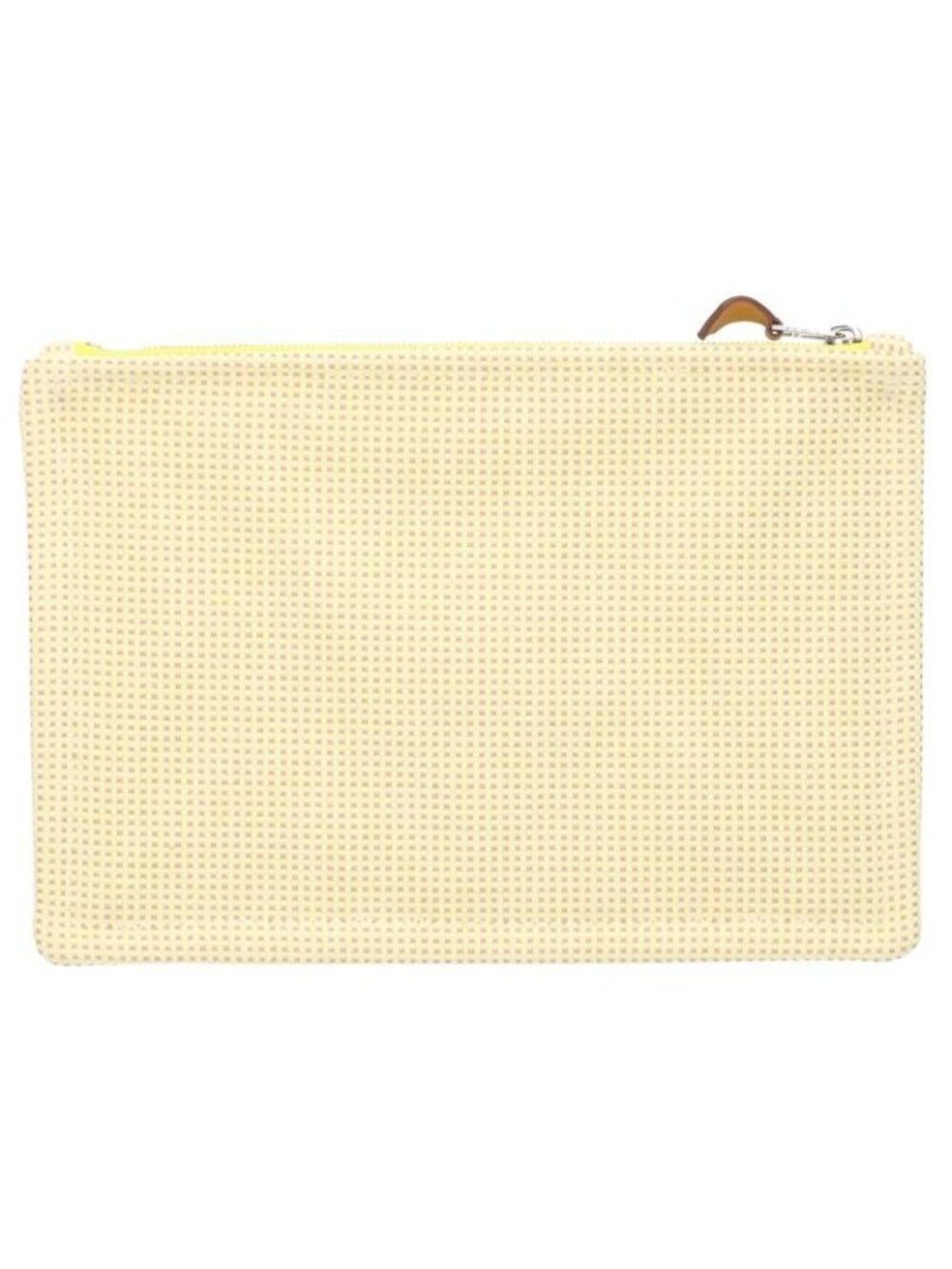 Hermes Forble Corner PM Embroidery Cotton Pouch